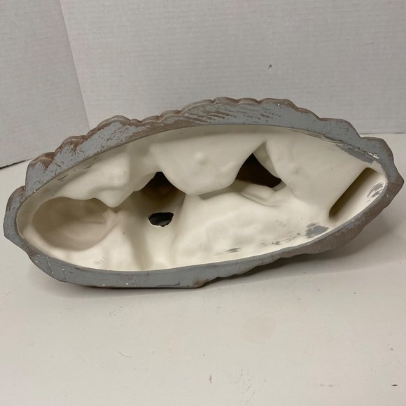 Cramer 1980 Halloween ceramic sculpture witch Jack-o-Lantern black cat owl light - Picture 8 of 12